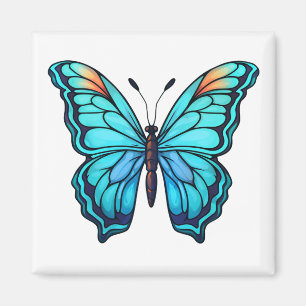 Íman Ilustração da borboleta de desenho animado