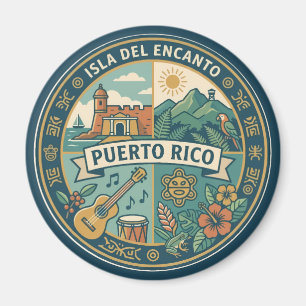 Íman Ilustração da Cultura Porto-Riquenha
