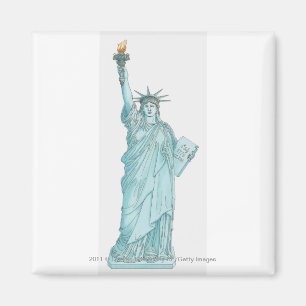 Íman Ilustração da estátua da liberdade