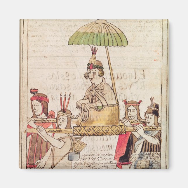 Íman Ilustração da Huascar Inca (Frente)