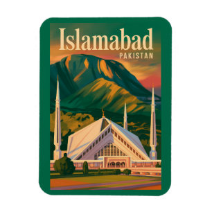 Íman Ilustração da Mesquita Faisal Islamabad Paquistão