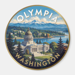 Íman Ilustração da Montanha do Capitólio de Olympia Was