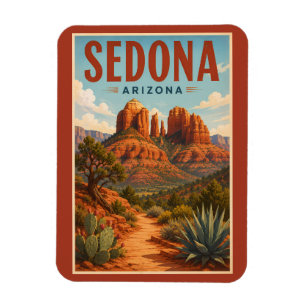Íman Ilustração da Rocha da Catedral de Sedona Arizona
