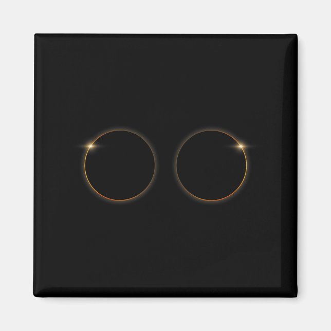Íman Ilustração da Totalidade do Eclipse Solar Total de (Frente)
