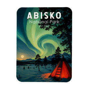 Íman Ilustração das Luzes do Norte do Parque Nacional A