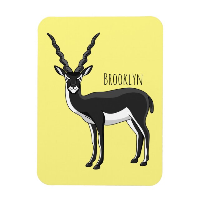 Íman Ilustração de antílope Blackbuck (Vertical)
