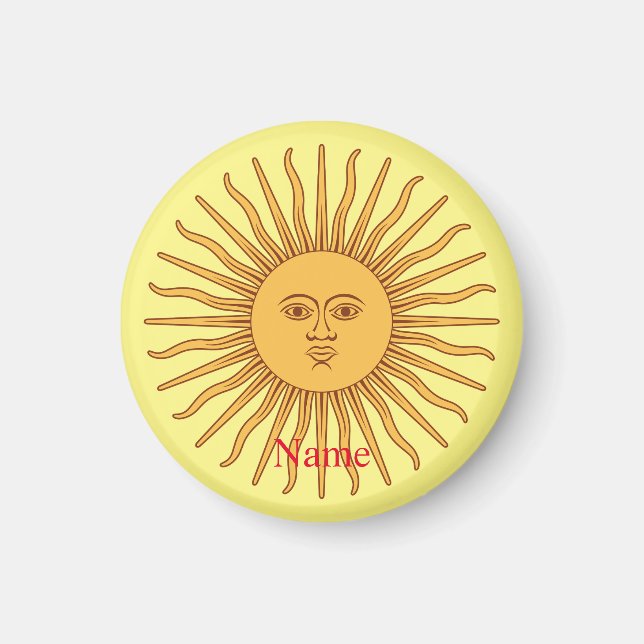 Íman Ilustração de arte com face Sun Thunder_Cove (Frente)