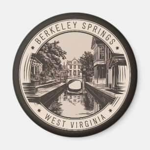Íman Ilustração de Berkeley Springs West Virginia