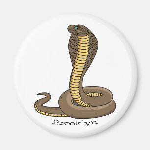 Íman Ilustração de cobra da cobra castanha
