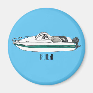 Íman Ilustração de desenho animado a motor