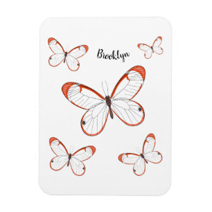 Íman Ilustração de desenho animado da borboleta