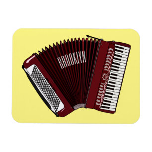 Íman Ilustração de desenho animado de Accordion