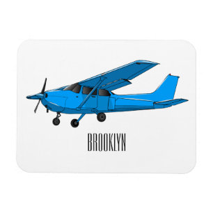 Íman Ilustração de desenho animado de aeronaves de asa