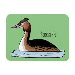 Íman ilustração de desenho animado de aves-cinzentas cr