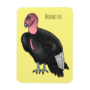 Íman Ilustração de desenho animado de aves condor da Ca
