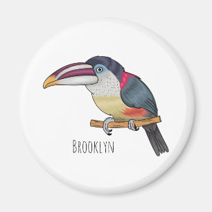 Íman Ilustração de desenho animado de aves do caracari