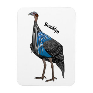 Íman Ilustração de desenho animado de aves guineafowl v