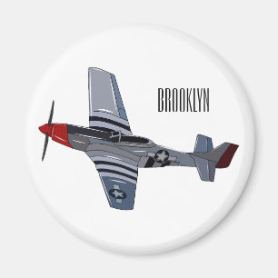 Íman Ilustração de desenho animado de bombardeiro