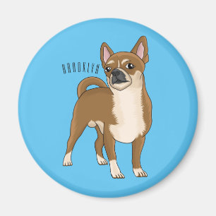 Íman Ilustração de desenho animado de cachorro Chihuahu