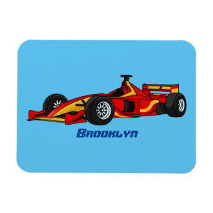 Íman Ilustração de desenho animado de carros de alta