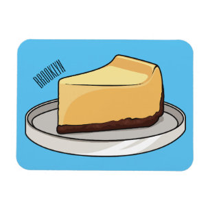 Íman Ilustração de desenho animado de Cheesecake