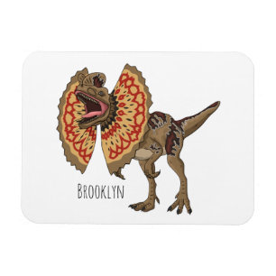 Íman Ilustração de desenho animado de Dilophosaurus
