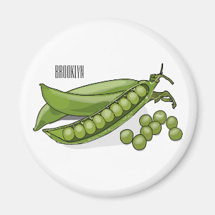Íman Ilustração de desenho animado de ervilha