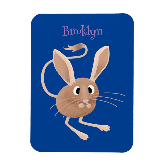 Íman Ilustração de desenho animado de jerboa fofo de or (Vertical)