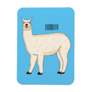 Íman Ilustração de desenho animado de Llama