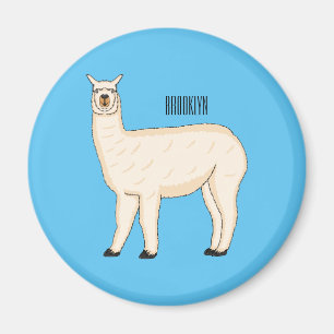 Íman Ilustração de desenho animado de Llama