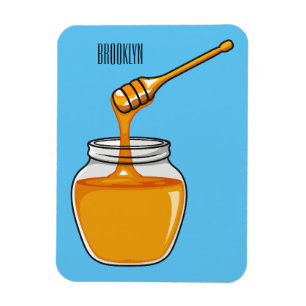 Íman Ilustração de desenho animado de mel