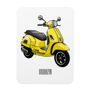 Íman Ilustração de desenho animado de motocicleta