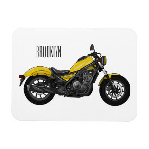 Íman Ilustração de desenho animado de motociclo cruzado