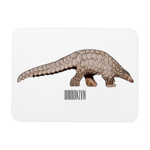 Íman Ilustração de desenho animado de Pangolin