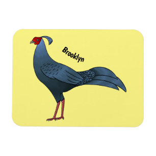 Íman Ilustração de desenho animado de pássaro de bombei