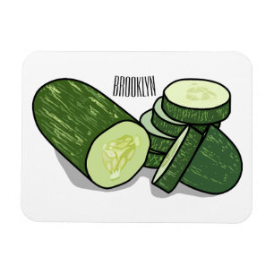 Íman Ilustração de desenho animado de pepino