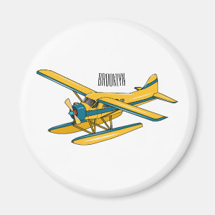 Íman Ilustração de desenho animado de Seaplane