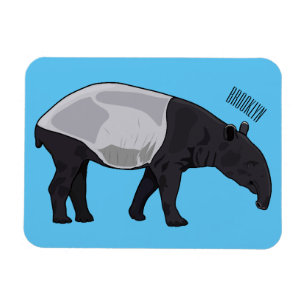 Íman Ilustração de desenho animado de Tapir