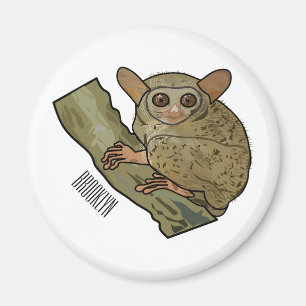 Íman Ilustração de desenho animado de Tarsier