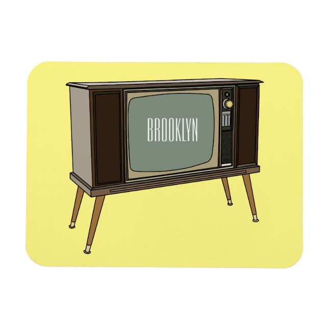 Íman Ilustração de desenho animado de televisão (Horizontal)