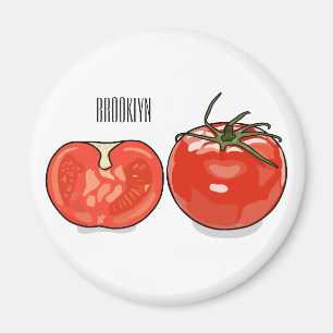 Íman Ilustração de desenho animado de tomate