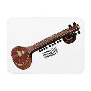 Íman Ilustração de desenho animado de violão