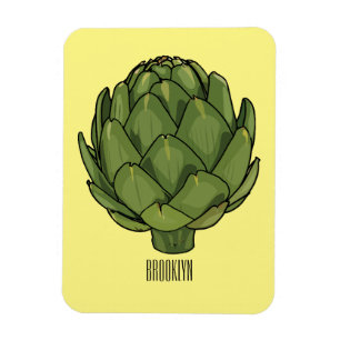 Íman Ilustração de desenho animado do Artichoke