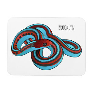 Íman Ilustração de desenho animado do cobra de garter d