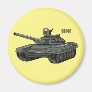 Íman Ilustração de desenho animado do Tanque