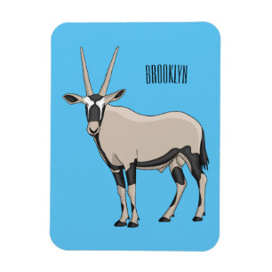 Íman Ilustração de desenho animado Oryx