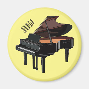 Íman Ilustração de desenho animado Piano