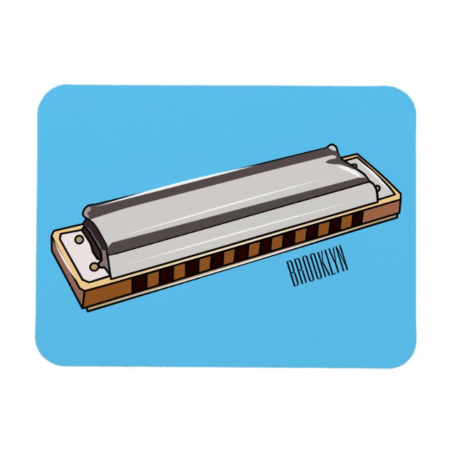 Íman Ilustração de desenho da Harmonica (Horizontal)