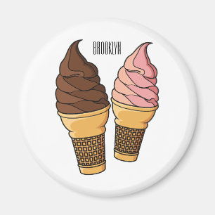 Íman ilustração de desenho de cone de sorvete