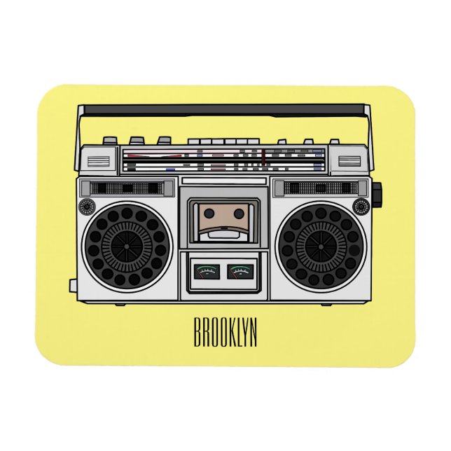Íman Ilustração de desenho de rádio (Horizontal)